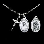 Saint André Bessette and Joseph necklace