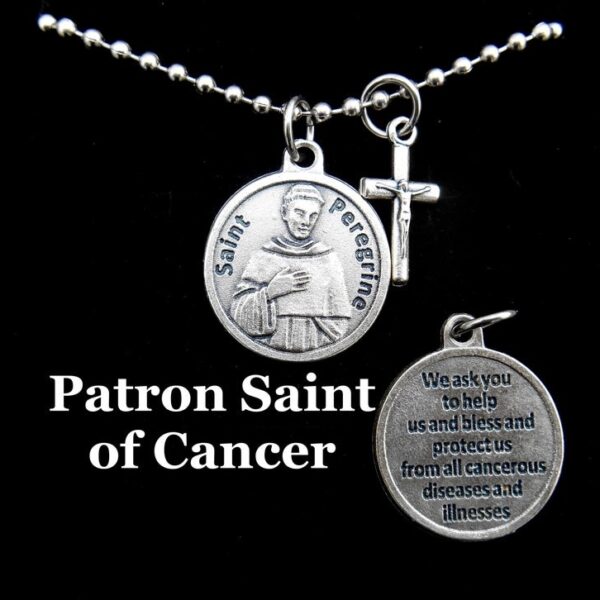 Saint Peregrine Ball Chain Necklace