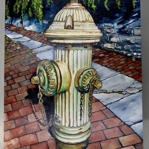 Oil Painting Fire Hydrant