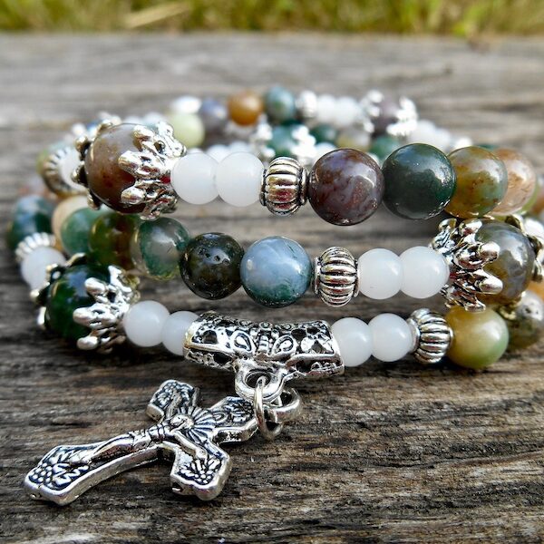 Gemstone Rosary Bracelet