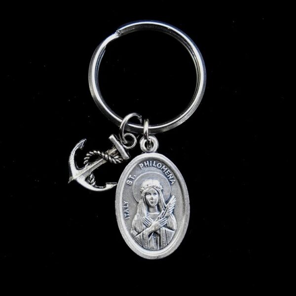 Saint Philomena keychain