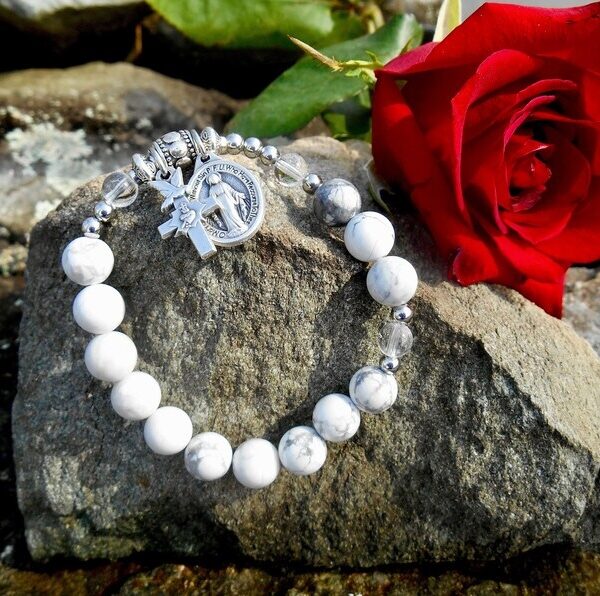 Howlite Rosary bracelet